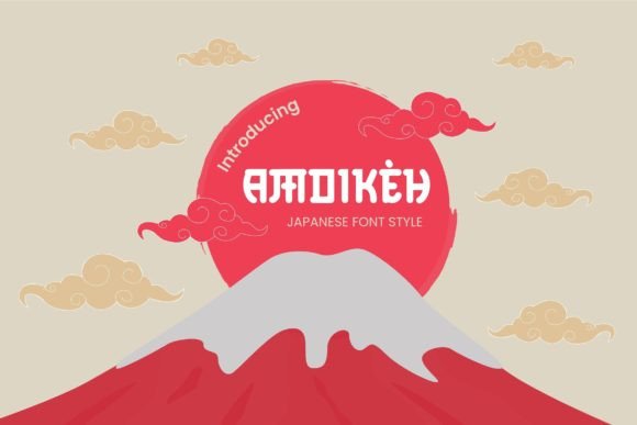 Amoikeh: An Elegant Japanese Style Typeface for Modern Brands