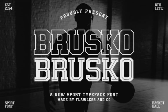 Brusko: The Energetic Typeface for Modern Sports Branding