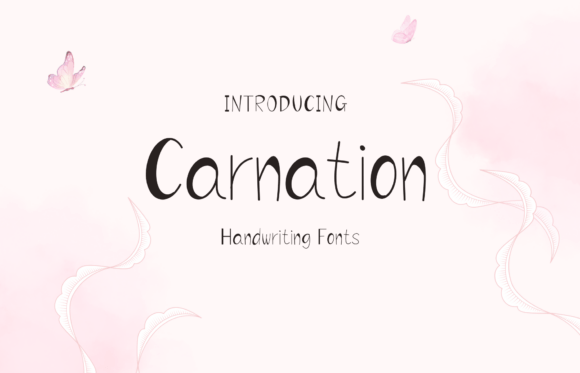 Carnation: The Sweet, Handwritten Font with Serious Design Range
