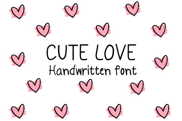 Cute Love: A Handwritten Font for Heartfelt Projects