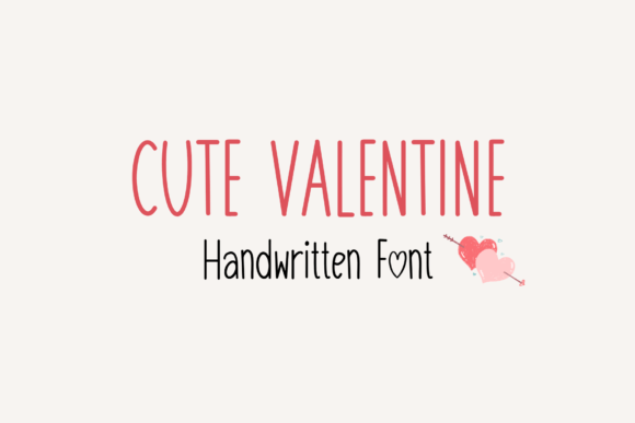 Cute Valentine: A Handwritten Font with Heart and Versatility