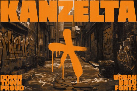 Kanzelta: Bold Typography for Modern Street-Smart Design