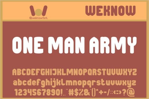 One Man Army: The Display Font That Commands Attention