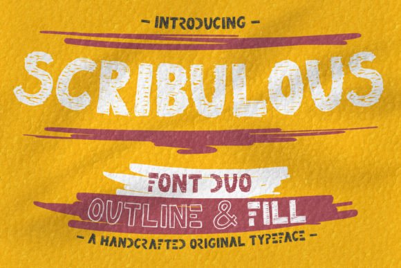 Scribulous: The Handcrafted Font Duo for Authentic Branding