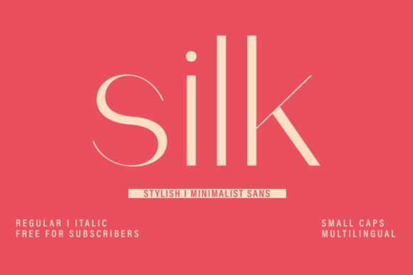 Silk: A Sans Serif Font for Modern, Minimalist Branding