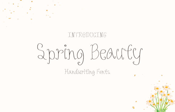 Spring Beauty: The Handwritten Font That Feels Like a Fresh Start