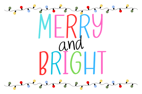 The Joyful Charm of Merry and Bright: A Font for Creative Projects