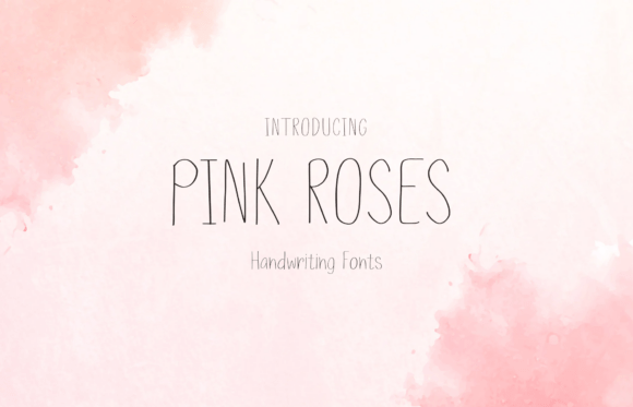 The Sweet, Handwritten Style of Pink Roses Font