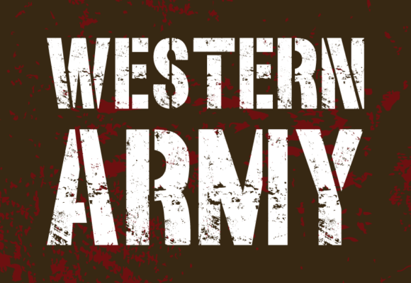 Western Army: The Bold Sans-Serif Commanding Attention